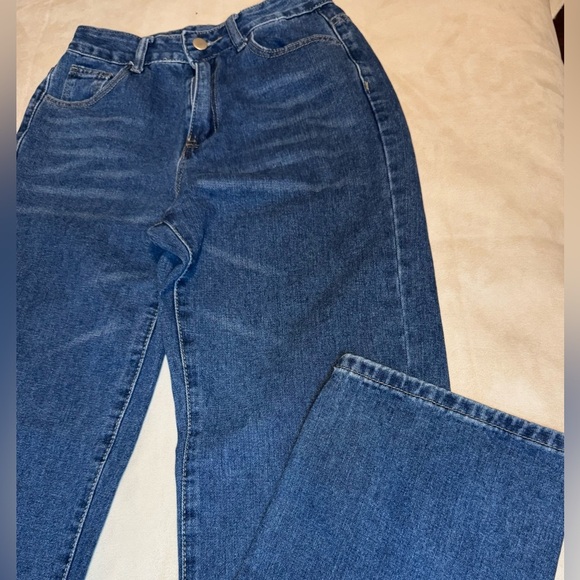 SHEIN Dark Blue Straight Leg Jeans - Picture 4 of 7